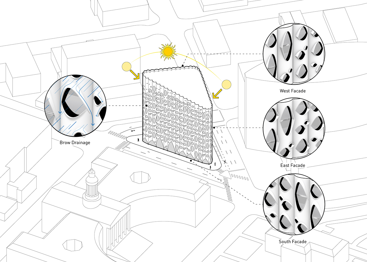 14th Court Populus In Progress Rendering Sun Diagram